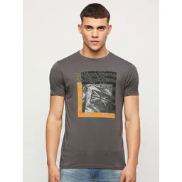 Pepe Jeans Brand Logo Printed Round Neck Slim Fit Pure Cotton T-shirt-picture-32
