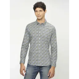 Pepe Jeans Brown And Blue Cotton Regular Fit Printed Shirt-picture-19