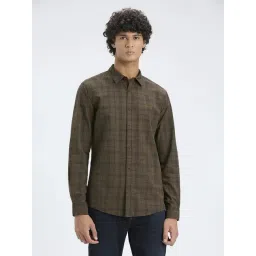 Pepe Jeans Brown Cotton Regular Fit Checks Polo T-Shirt-picture-38