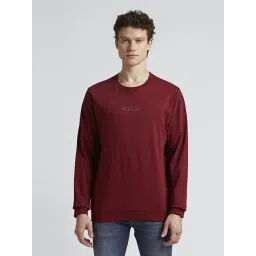 Pepe Jeans Burgundy Cotton Regular Fit Logo Printed Sweatshirt-picture-16