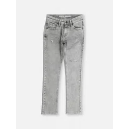 Pepe Jeans Cashed Boys Slim Fit Mid Rise Low Distress Heavy Fade Stretchable Jeans-picture-45
