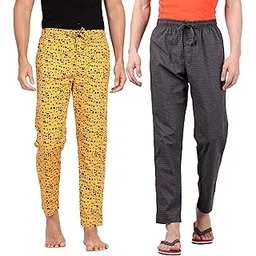 pepe jeans Cotton Printed Pyjamas, Lounge Pants Pants for Men - L (Pack of 2)-picture-27