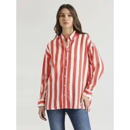 Pepe Jeans Crispy Red & White Striped Shirt-picture-11