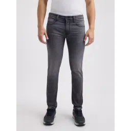 Pepe Jeans Dark Grey Cotton Slim Fit Jeans-picture-35
