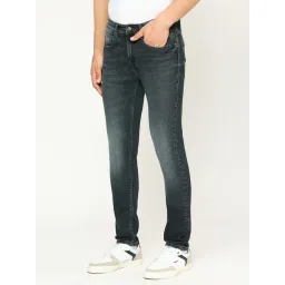 Pepe Jeans Dark Indigo Blue Cotton Skinny Fit Jeans-picture-16