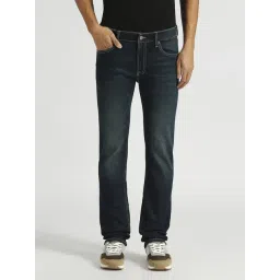 Pepe Jeans Dark Indigo Blue Cotton Slim Fit Jeans-picture-46