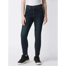 Pepe Jeans Dark Navy Skinny Fit High Rise Jeans-picture-45