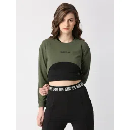 Pepe Jeans Green Crop Sweatshirt-picture-34
