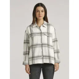 Pepe Jeans Grey Cotton Chequered Shirt-picture-12