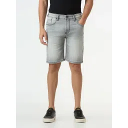 Pepe Jeans Grey Regular Fit Denim Shorts-picture-21