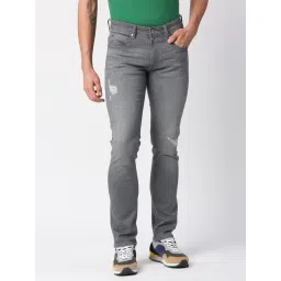 Pepe Jeans Grey Slim Fit Distressed Jeans-picture-27
