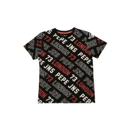 Pepe Jeans Kids Black Cotton Printed T-Shirt-picture-45