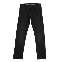 Pepe Jeans Kids Black Solid Jeans image 1