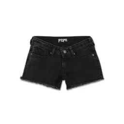 Pepe Jeans Kids Black Solid Shorts-picture-34