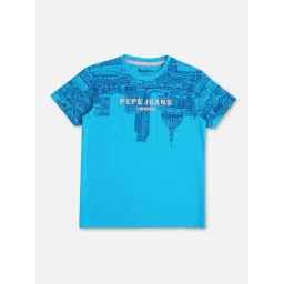 Pepe Jeans Kids Blue Graphic Print T-Shirt-picture-47