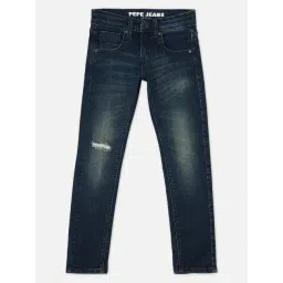 Pepe Jeans Kids Dark Blue Distressed Jeans-picture-44