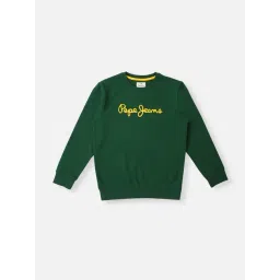 Pepe Jeans Kids Green Graphic Print Sweatshirt-picture-12
