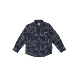Pepe Jeans Kids Navy & White Floral Print Full Sleeves Shirt-picture-36