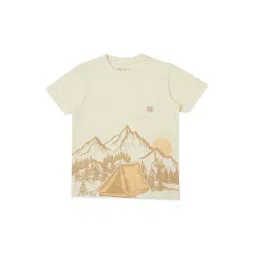 Pepe Jeans Kids Off White Graphic Print T-Shirt-picture-43