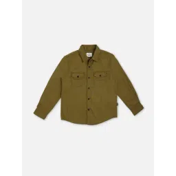 Pepe Jeans Kids Olive Solid Shirt-picture-33