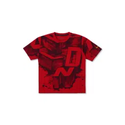 Pepe Jeans Kids Red Graphic Print T-Shirt-picture-22