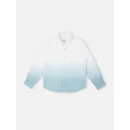 Pepe Jeans Kids White & Sky Blue Ombre Full Sleeves Shirt-picture-26