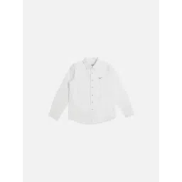 Pepe Jeans Kids White Solid Full Sleeves Shirt-picture-14
