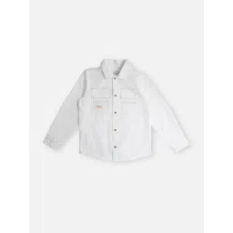 Pepe Jeans Kids White Solid Full Sleeves Shirt-picture-44