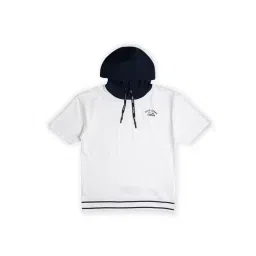 Pepe Jeans Kids White Solid Hooded T-Shirt-picture-16
