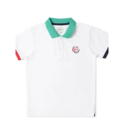 Pepe Jeans Kids White Solid Polo T-Shirt image 1