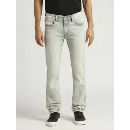 Pepe Jeans Light Grey Cotton Slim Fit Jeans-picture-12