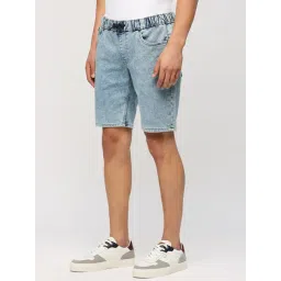 Pepe Jeans Light Indigo Blue Regular Fit Denim Shorts-picture-26