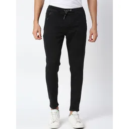 Pepe Jeans Men Black Cotton Solid Straight-Fit Track Pants-picture-35