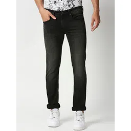 Pepe Jeans Men Black Slim Fit Light Fade Stretchable Jeans-picture-19