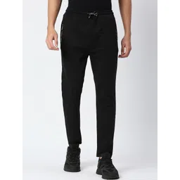 Pepe Jeans Men Black Solid Cotton Track Pants-picture-31