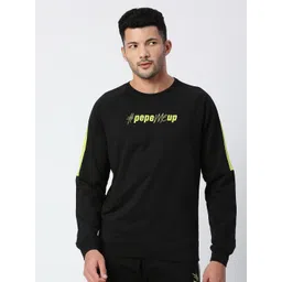Pepe Jeans Men Black Solid Sweatshirt-picture-23