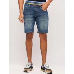 Pepe Jeans Men Blue Washed Denim Shorts Technology-picture-25