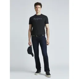 Pepe Jeans Men Brand Logo Printed Round Neck Pure Cotton Slim Fit T-shirt-picture-31