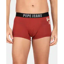 pepe jeans Men Cotton Trunks with Logo Waistband-picture-12