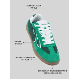 Pepe Jeans Men Eco Retro Court Colourblocked Lace-Up Sneakers-picture-12