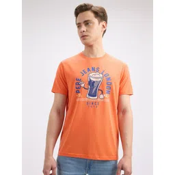 Pepe Jeans Men Graphic Printed Round Neck Slim Fit T-shirt-image-39
