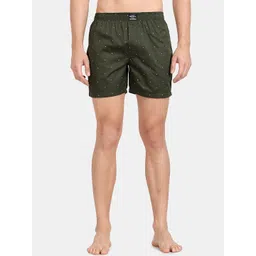 Pepe Jeans Men Green & White Printed Pure Cotton Boxers PPS01-picture-30