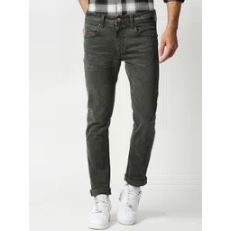 Pepe Jeans Men Green Tapered Fit Low-Rise Light Fade Stretchable Jeans-picture-28