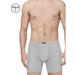 Pepe Jeans Men Grey Pack of 2 Midrise Trunks 8904311301271-picture-27