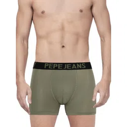 Pepe Jeans Men Olive Green Solid Trunks 8904311305682-picture-20