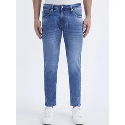 Pepe Jeans Men Oliver Skinny Fit Mid-Rise Low Distress Heavy Fade Stretchable Jeans-picture-12