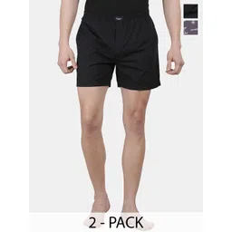 Pepe Jeans Men Pack Of 2 Printed Cotton Boxers ATB06-02-BLK-DKGY-picture-36