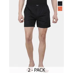 Pepe Jeans Men Pack Of 2 Printed Mid-Rise Cotton Boxers-picture-44