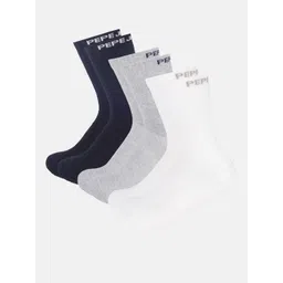 Pepe Jeans Men Pack Of 3 Anti-Microbial Calf-Length Socks-picture-37