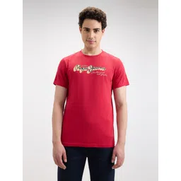 Pepe Jeans Men Printed Pure Cotton Slim Fit T-shirt-image-43